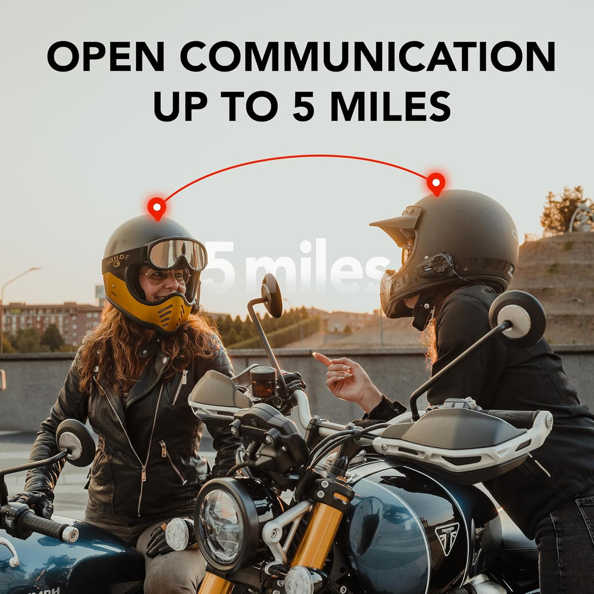 SENA Spider ST1 Mesh Intercom Headset Motorcycle Communication System Dual Pack