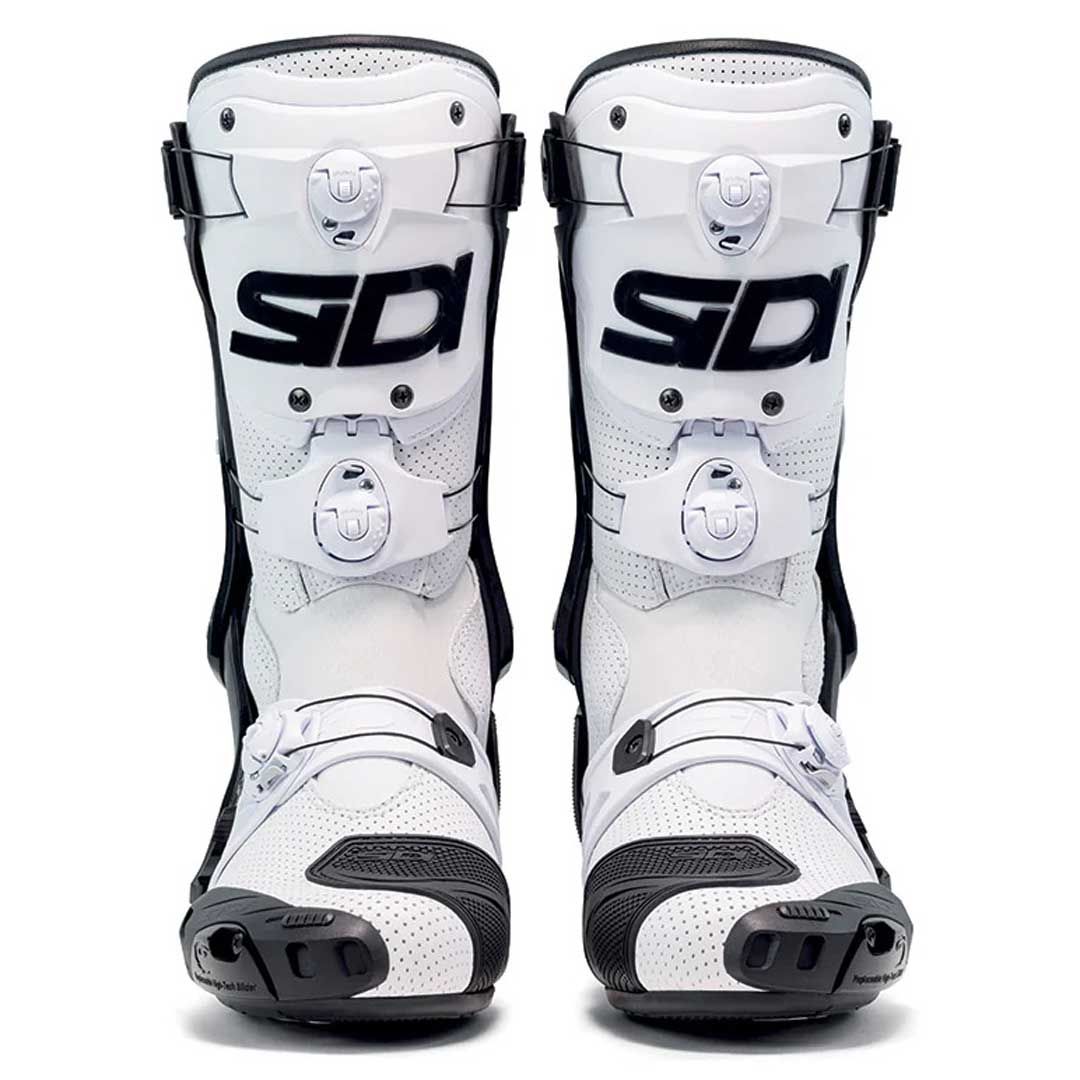 Sidi Rex Air CE Motorcycle Boots White Black