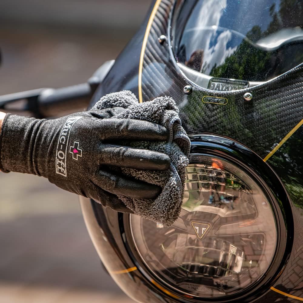 Muc-Off Motorcycle Speed Polish Spray Motorbike Bees Wax Deep Shine 400ml