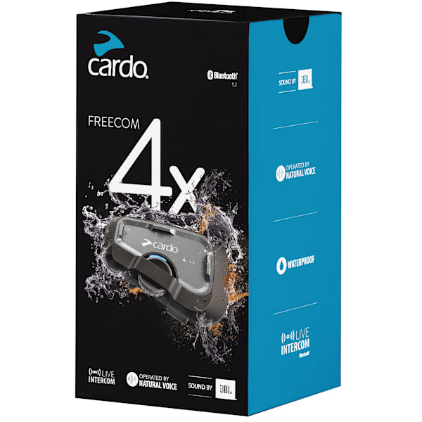 Cardo Freecom 4X Bluetooth Intercom 4 Way Single