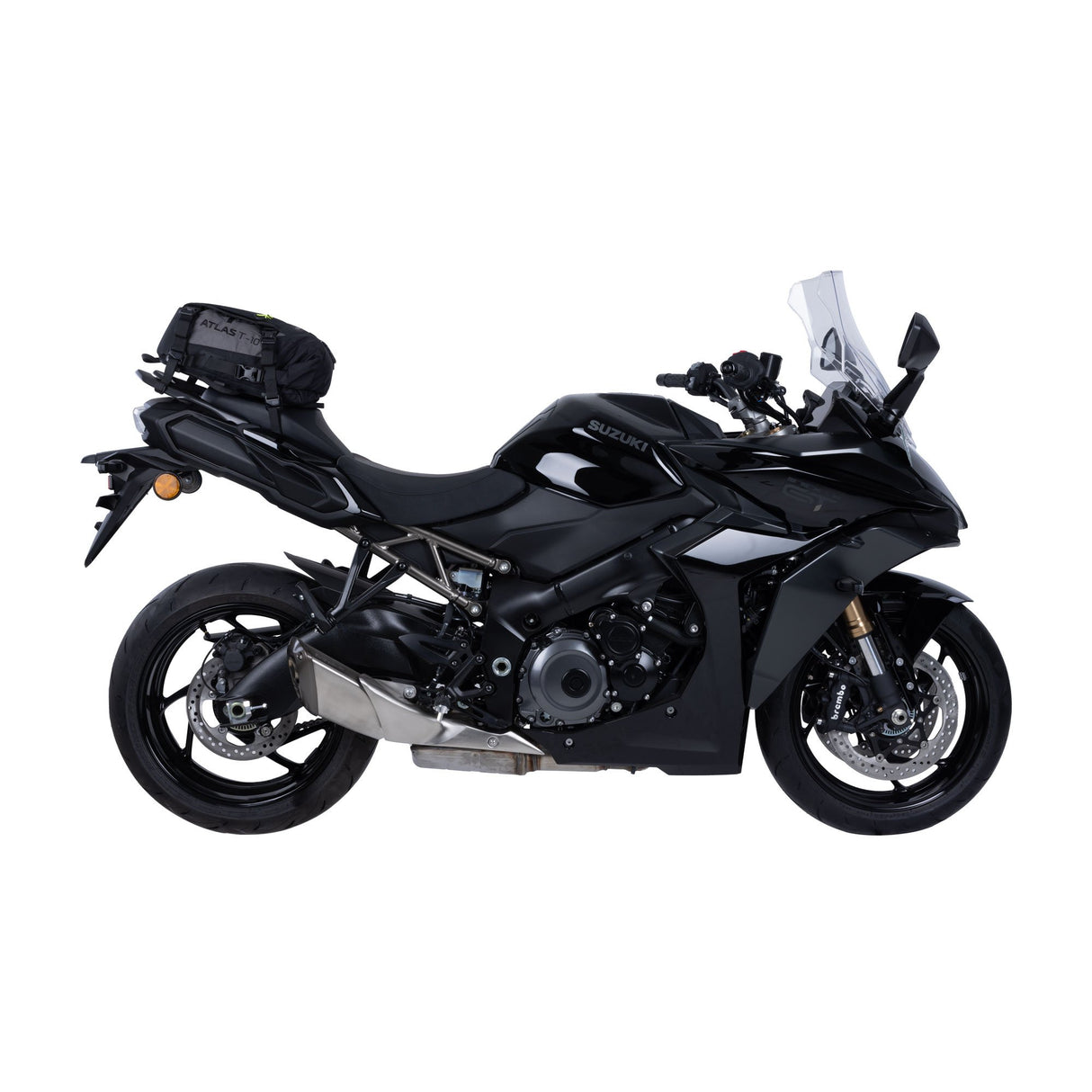 Oxford Atlas T-10 Advanced Tourpack Motorcycle Motorbike Luggage Tail Bag 10L Charcoal/Black