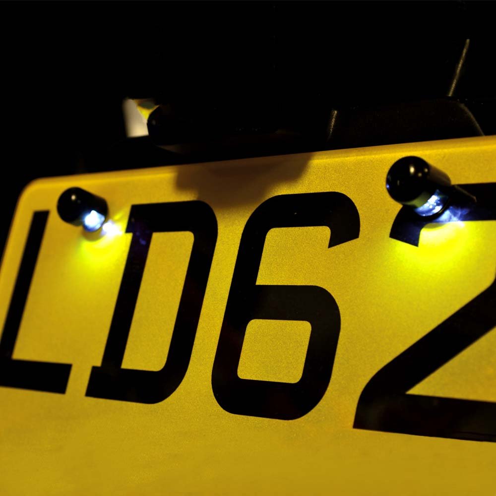 Oxford EL345 Motorcycle Halo Bolts Number Plate LED Lights