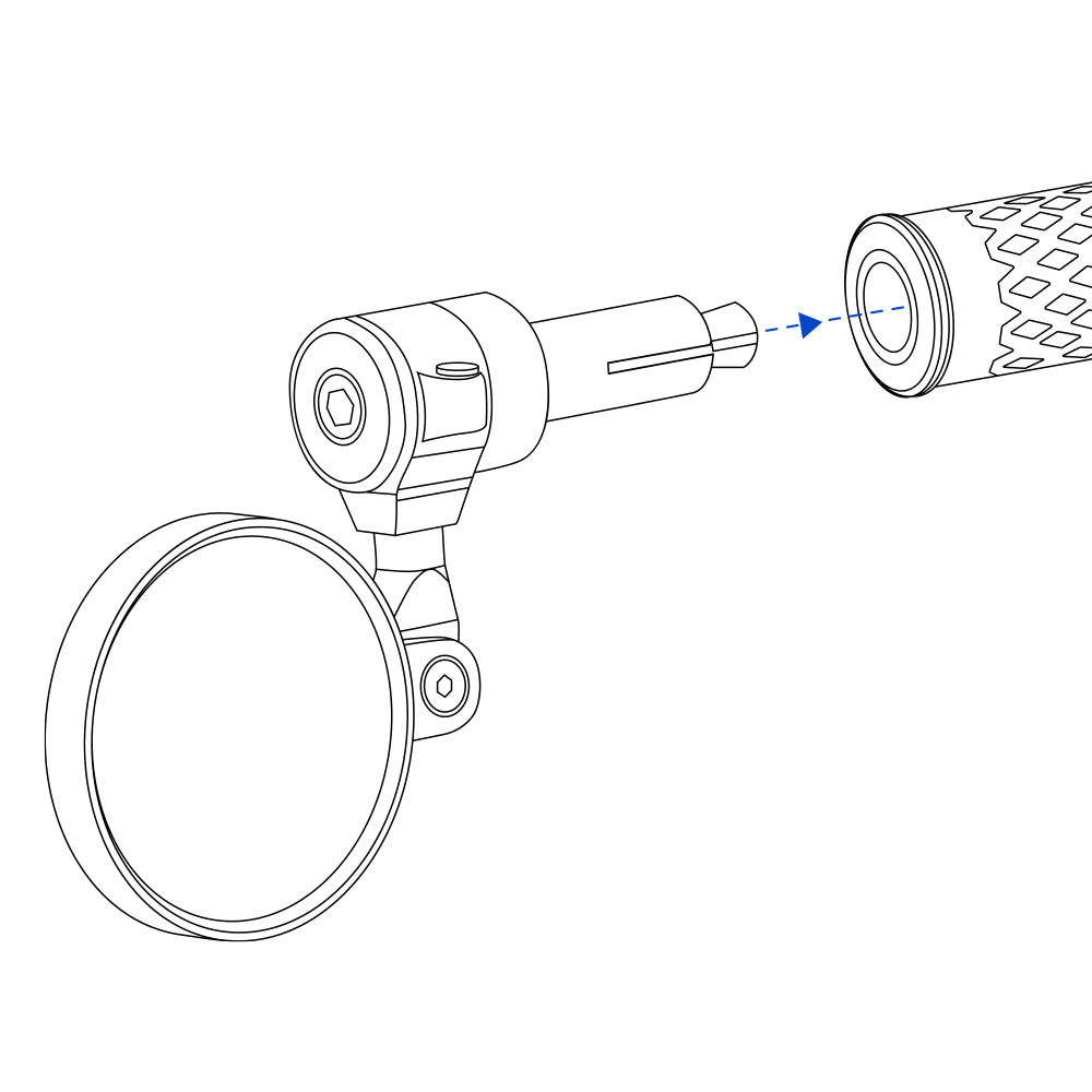 Oxford Cafe Bar End Mirror Universal