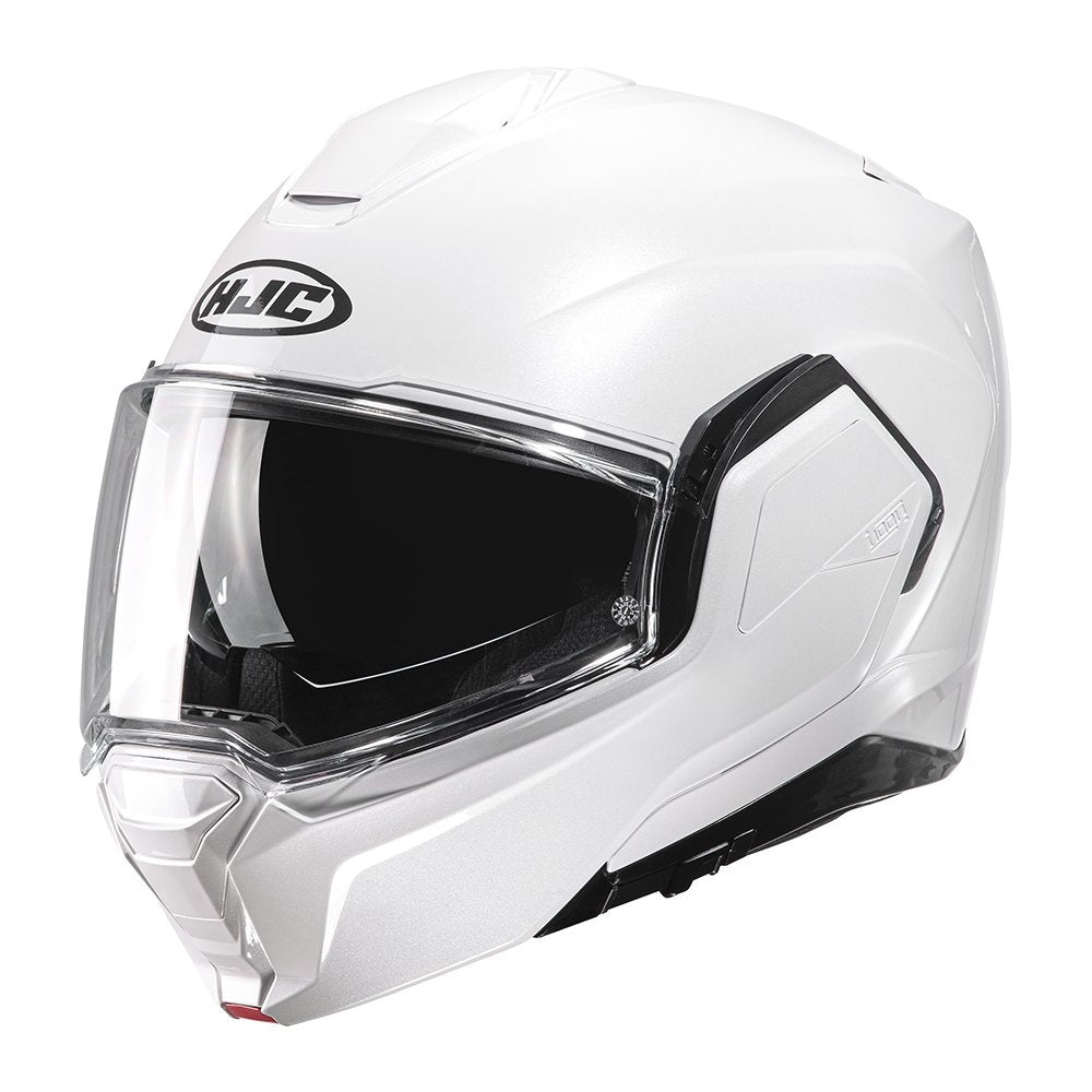 HJC I100 Pearl White Modular Motorcycle Helmet 180 Flip