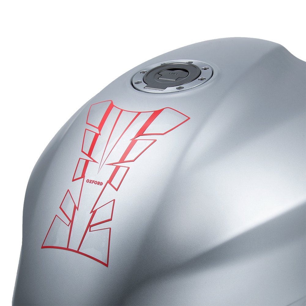 Oxford OX541 Motorcycle Sheer Arrow Tank Pad - Red Paint Protector