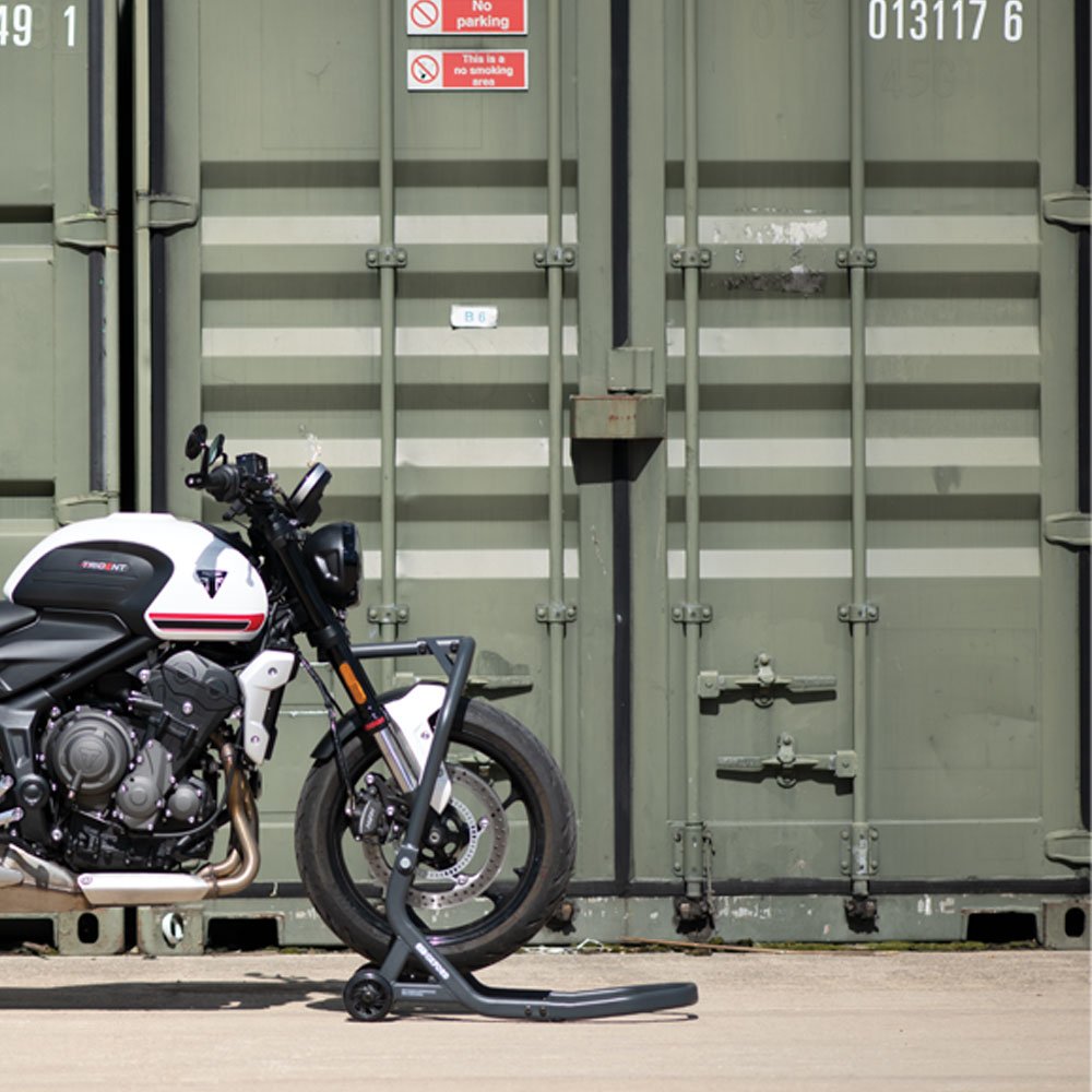 Oxford OX265 ZERO-G Headstock Motorcycle Front Paddock Stand Heavy Duty