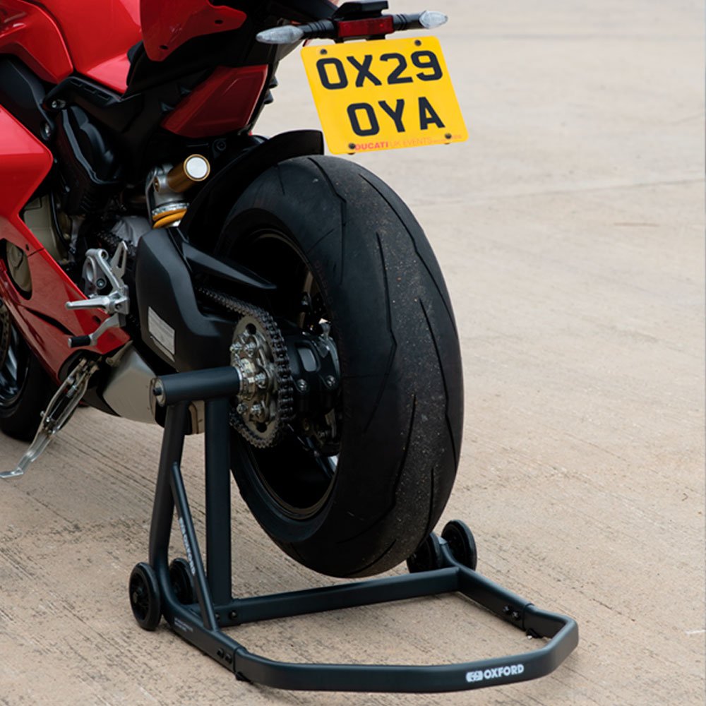 Oxford OX266 ZERO-G Motorcycle Single Sided Paddock Stand Heavy Duty