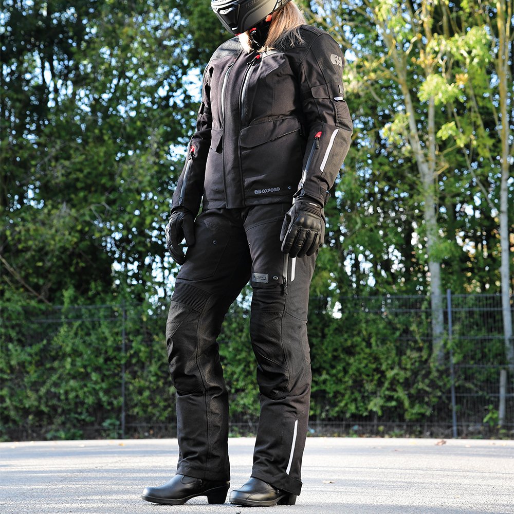 Oxford Mondial Ladies Motorcycle Trousers Tech Black