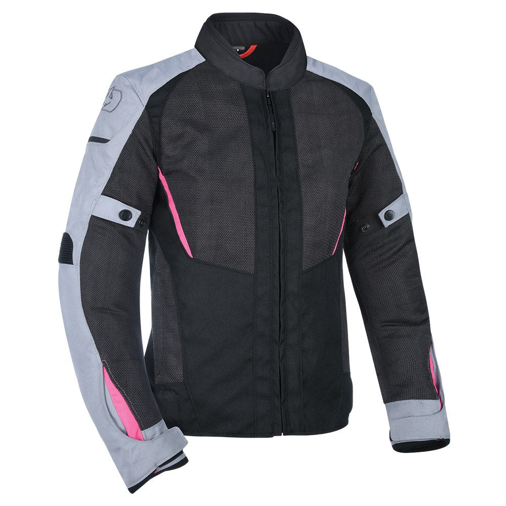 Oxford Iota 1.0 Air Ladies Motorcycle Jacket Black Grey Pink Womens Mesh Summer