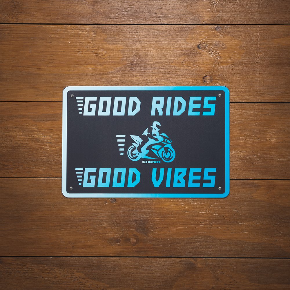 Oxford OX379 Garage Workshop Metal Sign: GOOD VIBES