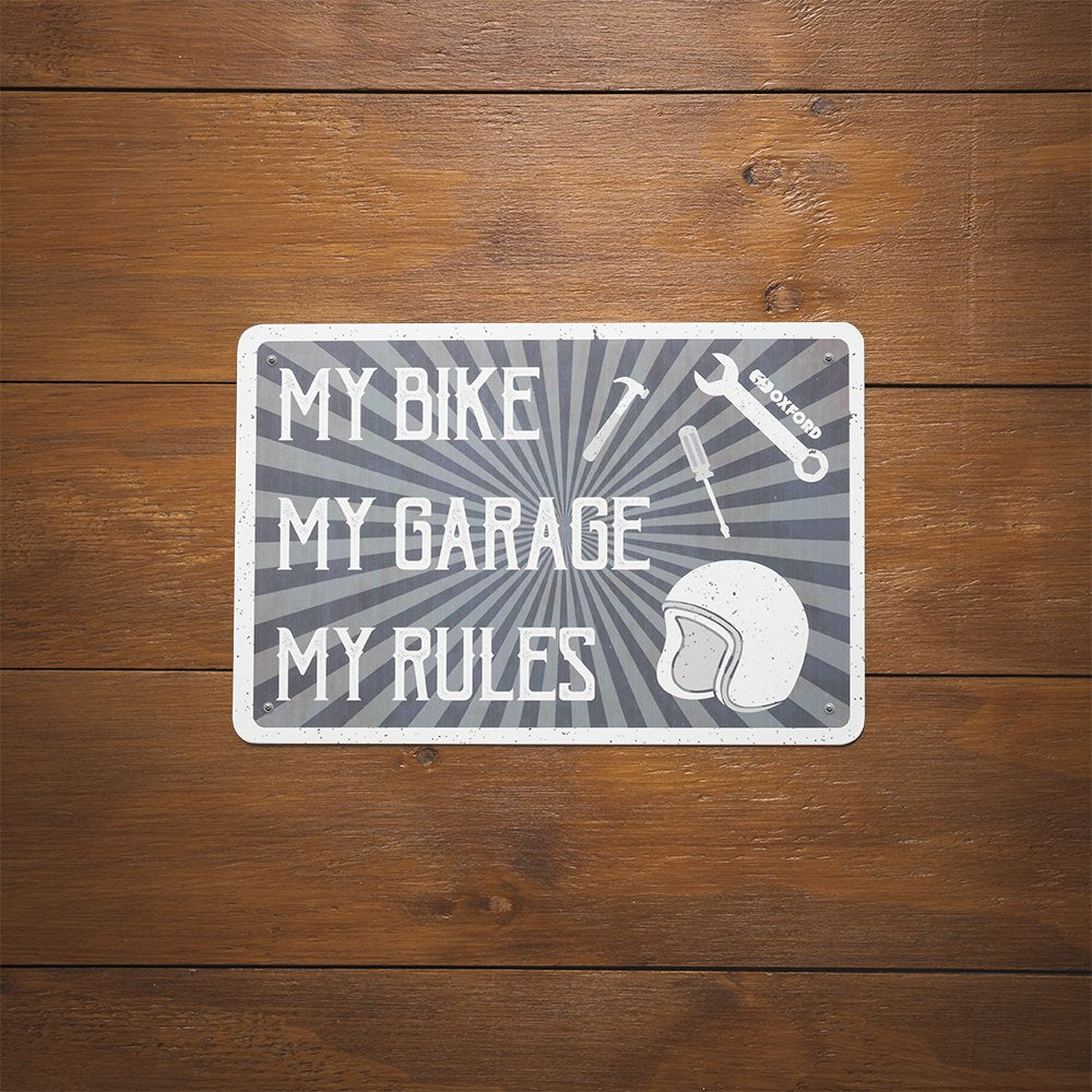 Oxford OX378 Garage Workshop Metal Sign: MY RULES