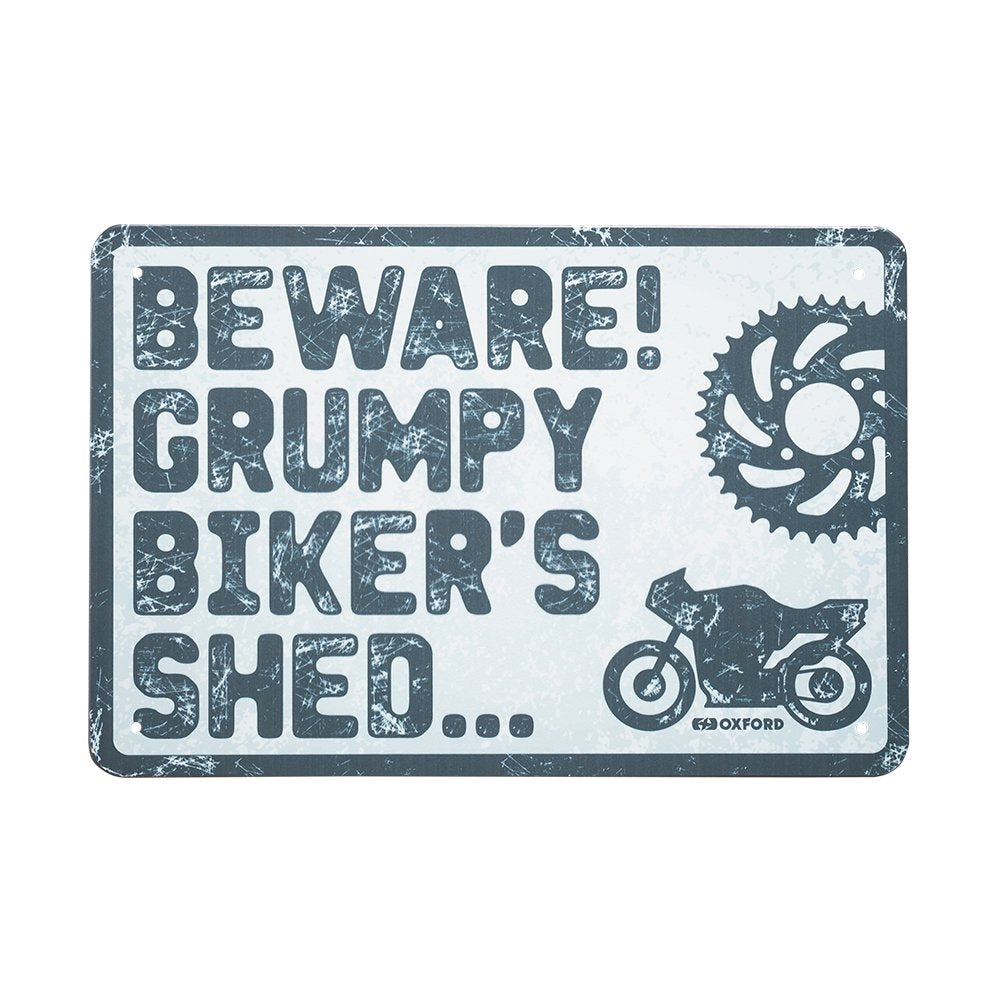 Oxford OX384 Garage Workshop Metal Sign: BEWARE
