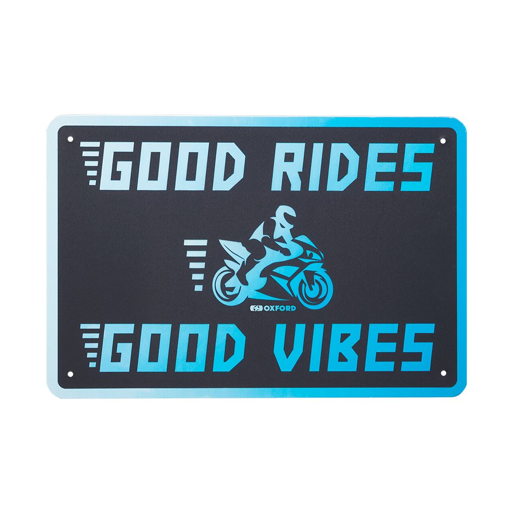Oxford OX379 Garage Workshop Metal Sign: GOOD VIBES