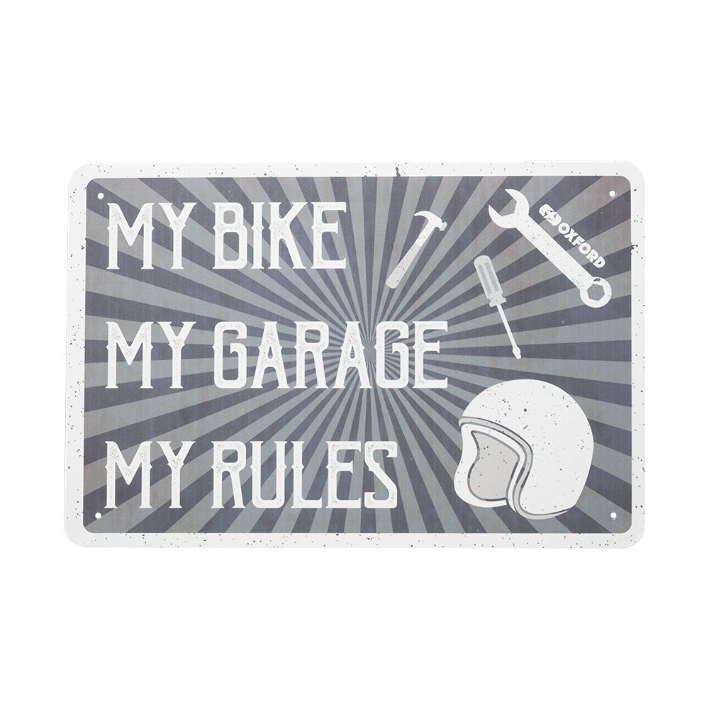 Oxford OX378 Garage Workshop Metal Sign: MY RULES