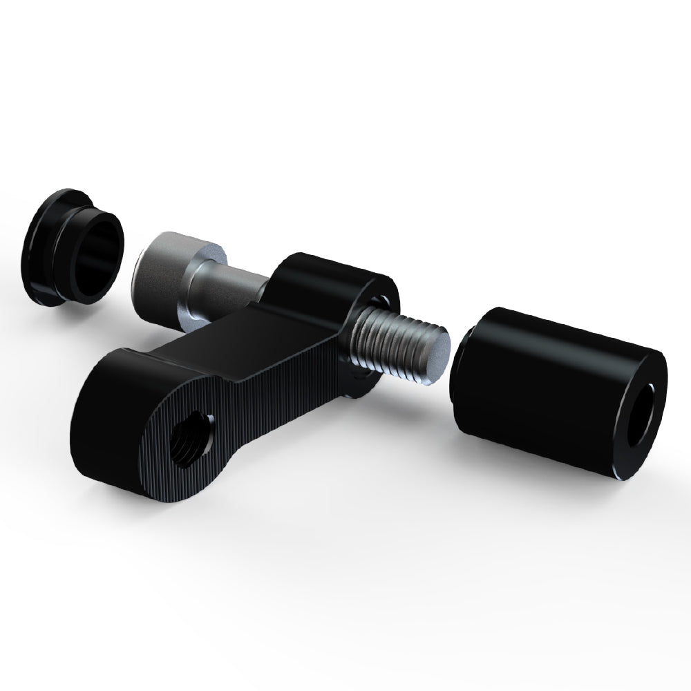 Oxford OX758 Motorcycle Mirror Extenders CNC Aluminium Black Bolts Included