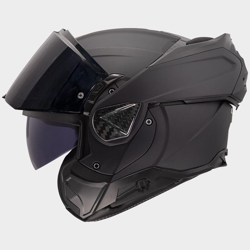 LS2 FF910 Advant II Solid Matt Black 180° Flip Modular Motorcycle Helmet