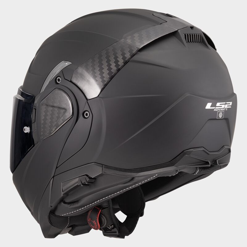 LS2 FF910 Advant II Solid Matt Black 180° Flip Modular Motorcycle Helmet