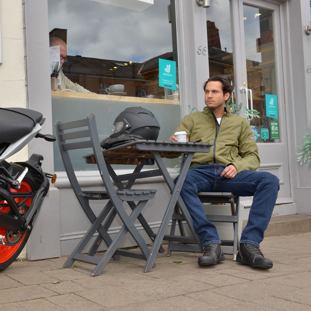 Oxford Harrington Men's Motorcycle Jacket Green