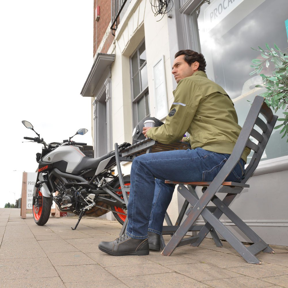 Oxford Harrington Men's Motorcycle Jacket Green