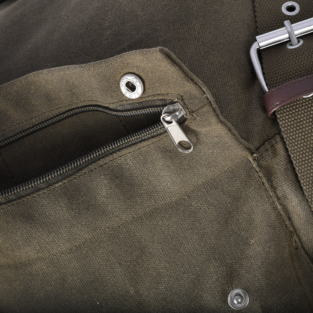 Oxford Heritage Waxed Cotton Motorcycle Motorbike Backpack 30 Litre Khaki
