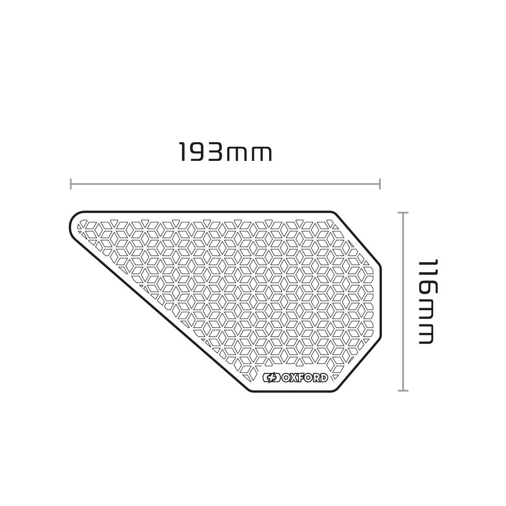 Oxford OX802 Motorcycle Gripper ADV Tank Grips Adventure Pads