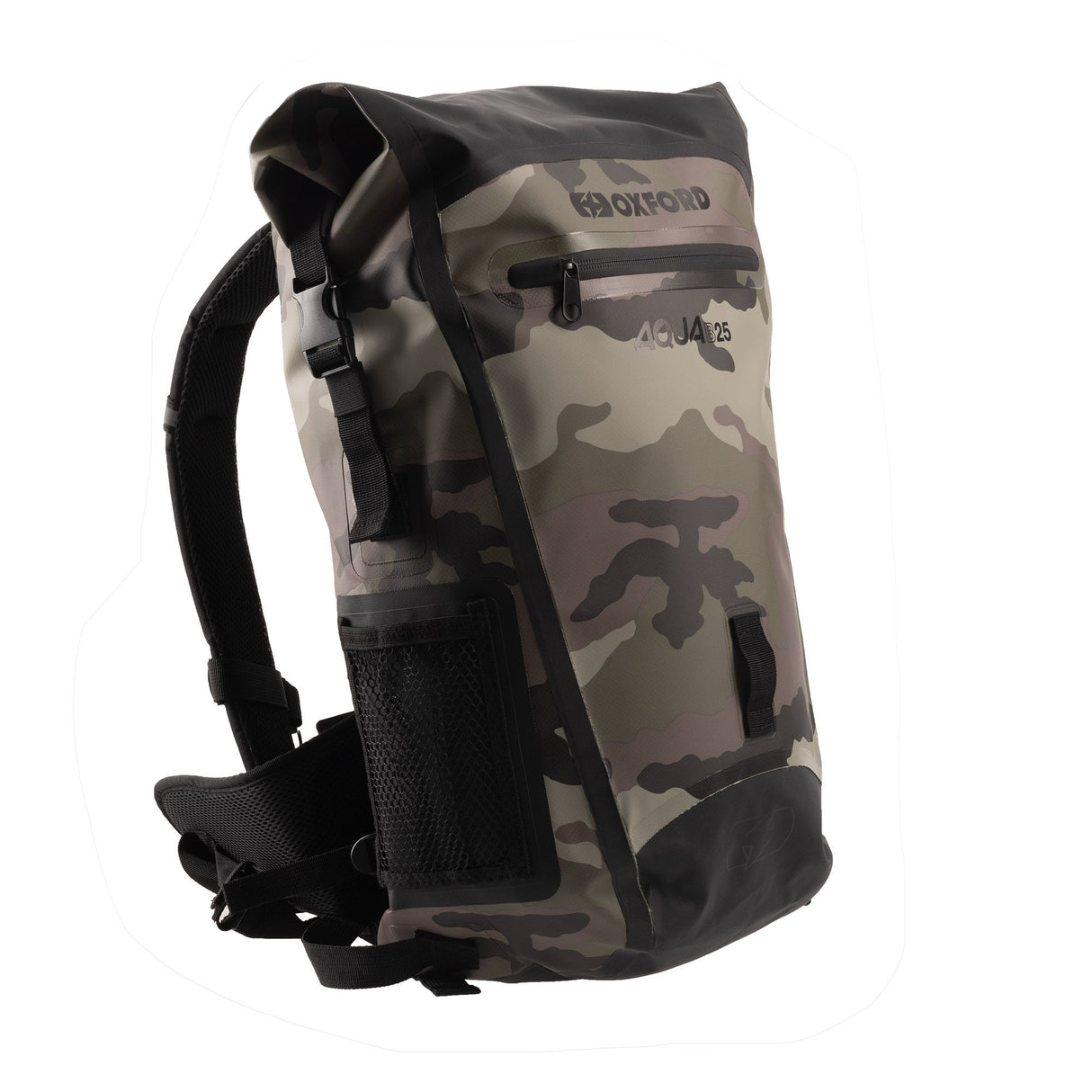 Oxford Aqua B-25 Waterproof Motorcycle Motorbike BackPack 25L Camouflage