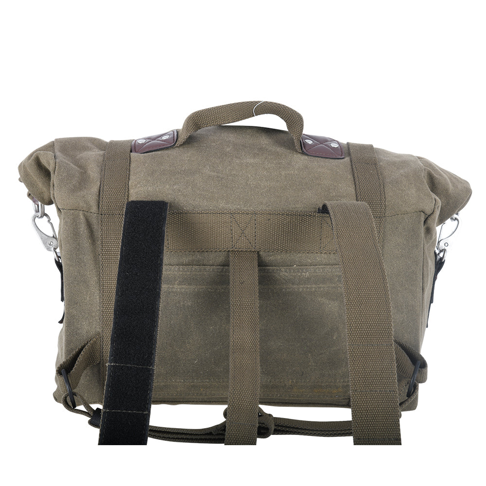 Oxford Heritage Motorcycle Panniers Bike Side Bags Soft Luggage Pair 40L Khaki