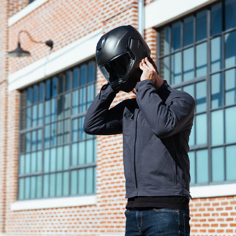 HJC I100 Semi Flat Titanium Modular Motorcycle Helmet