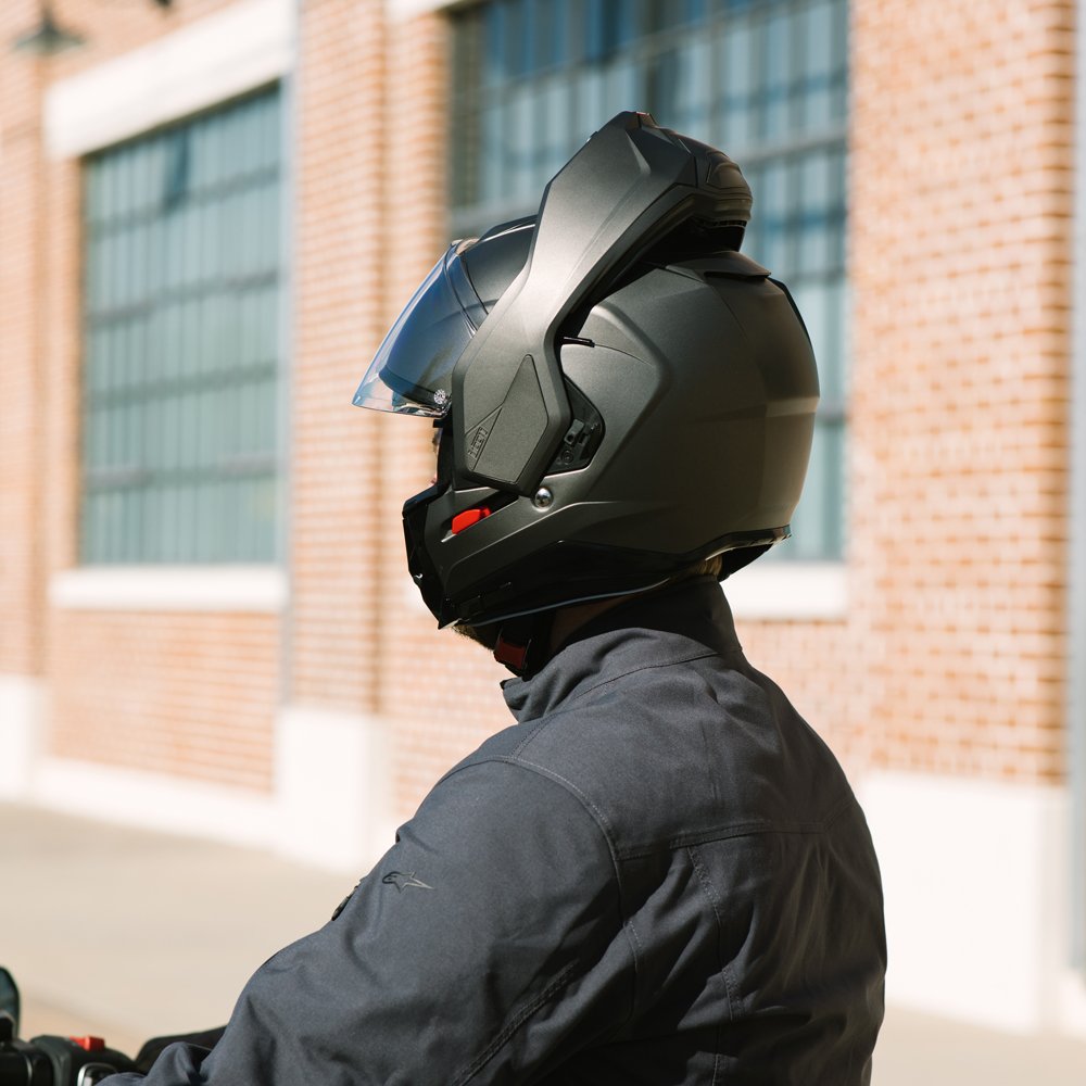 HJC I100 Semi Flat Titanium Modular Motorcycle Helmet