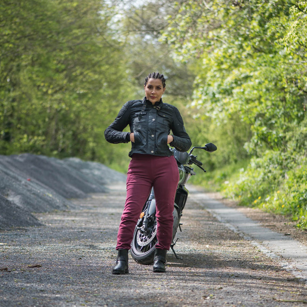 Oxford Holwell 1.0 Ladies Motorcycle Jacket Black