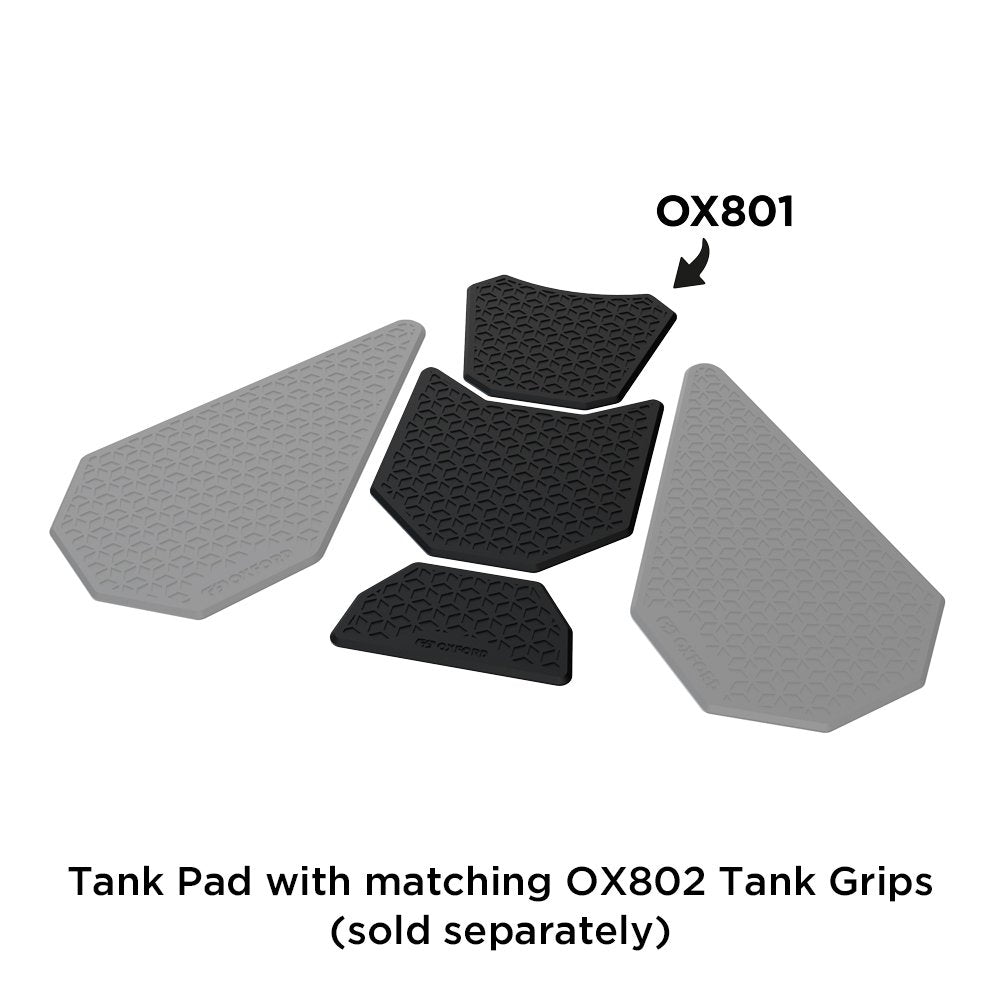 Oxford OX801 Motorcycle Gripper ADV Tank Pad Paint Protectors