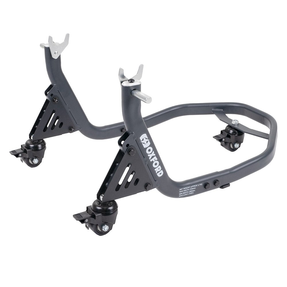 Oxford OX296 ZERO-G Motorcycle Rear Dolly Paddock Stand Heavy Duty