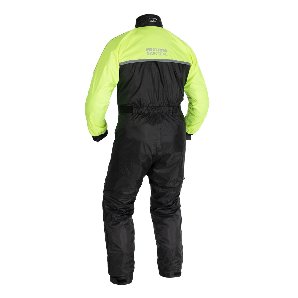 Oxford Rainseal Motorcycle Oversuit Waterproof - Black/Fluo