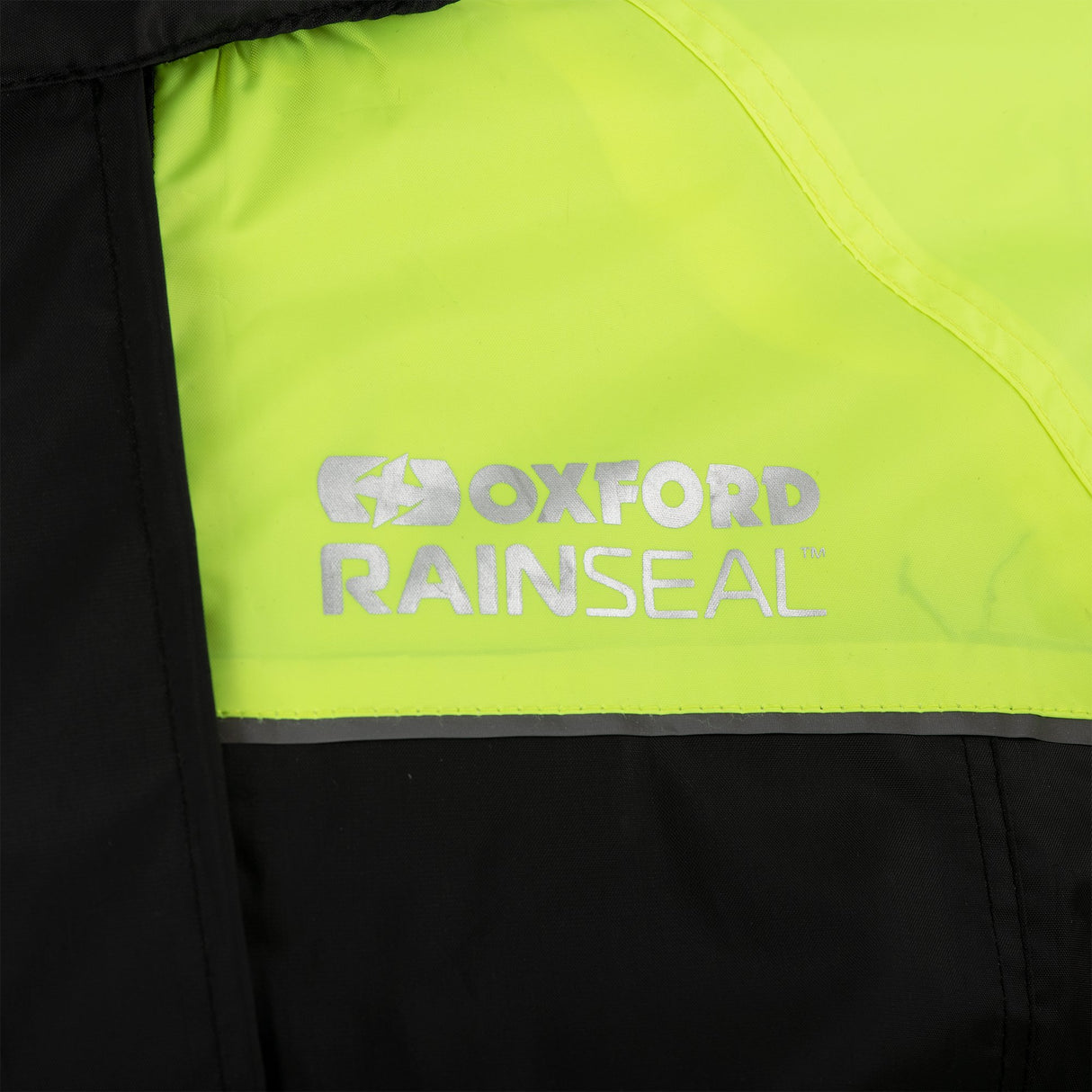Oxford Rainseal Motorcycle Over Jacket Waterproof - Black/Fluo