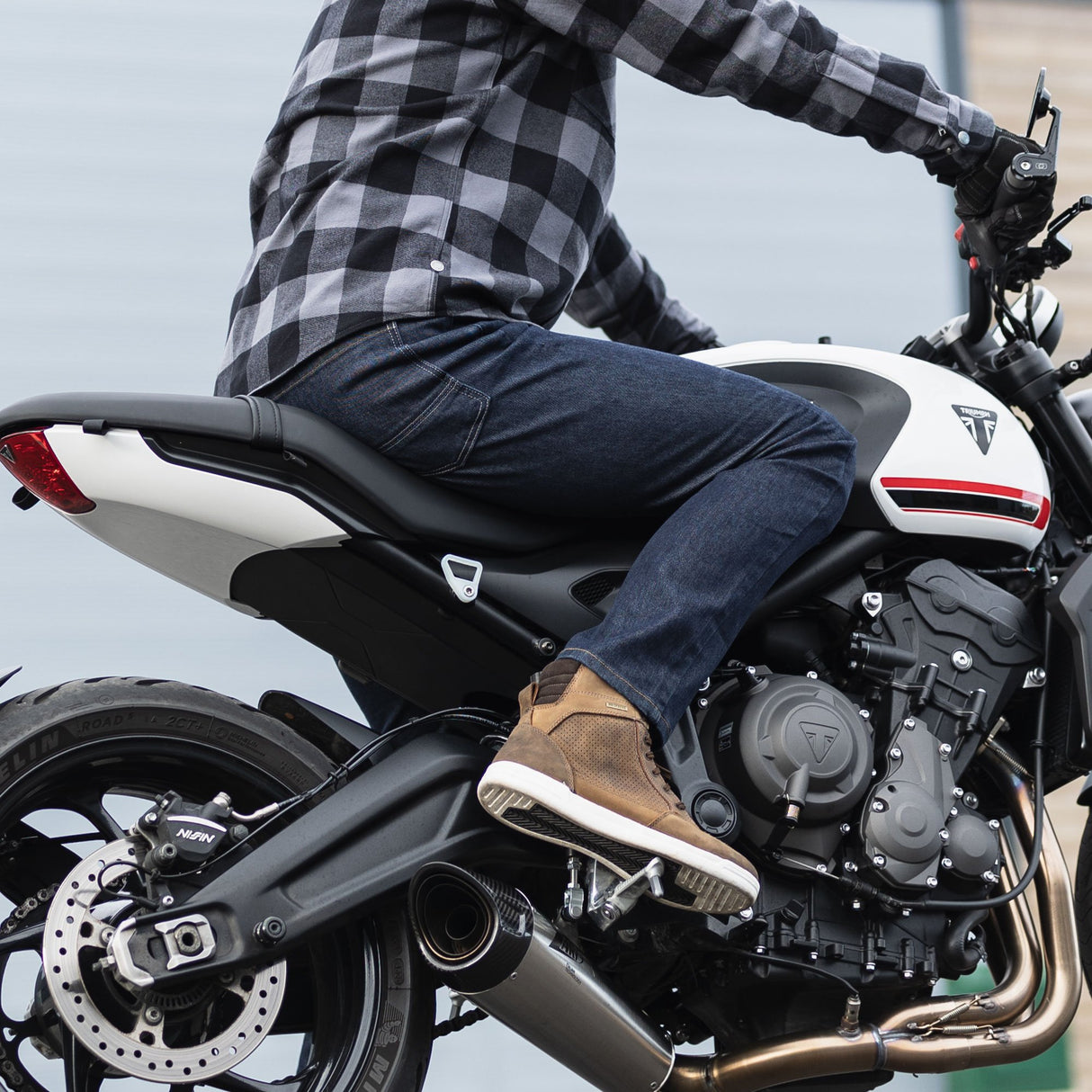 Oxford Original Approved AA Men's Motorcycle Jeans Slim Indigo