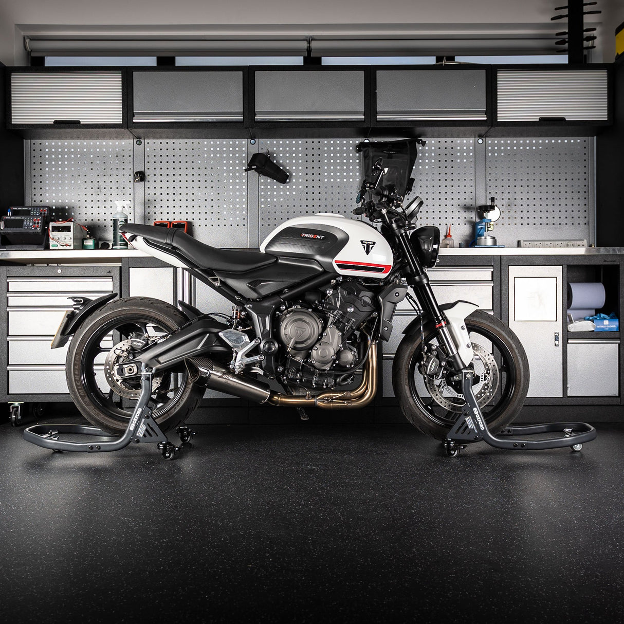 Oxford OX295 ZERO-G Motorcycle Front Dolly Paddock Stand Heavy Duty