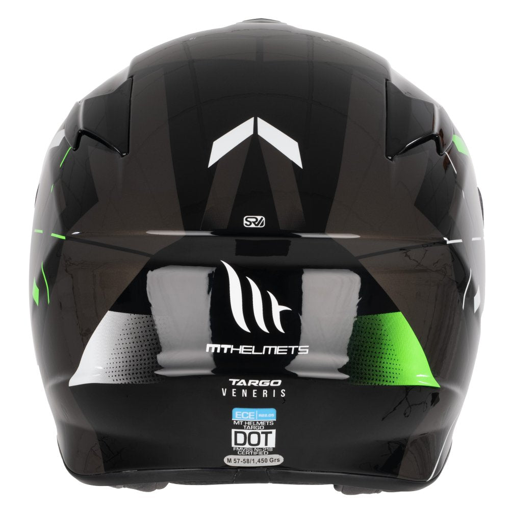 MT Targo Veneris A6 Gloss Fluo Green Motorcycle Helmet