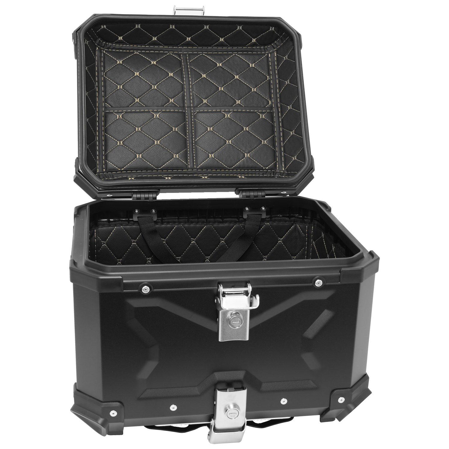Bike It Rigid Aluminium Luggage Lockable Top Box Universal Fit