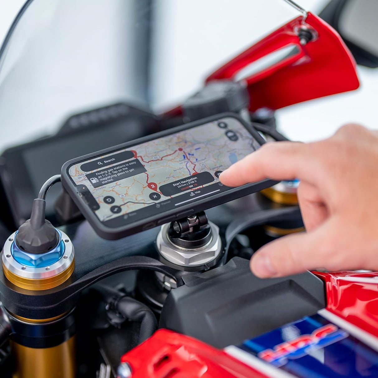 SP Connect Moto Motorcycle Phone Stem Mount Interchangeable Heads SPC/SPC+