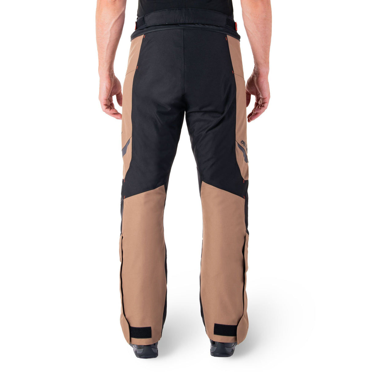 Alpinestars ST-1 Waterproof Armoured Motorcycle Trousers Khaki Black Red Fluo