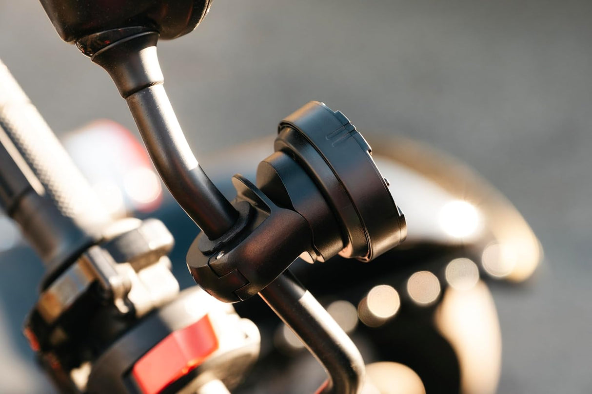 Moto II Mirror & Crossbar Metal Mount with Adjustable Clamp for Motorcycles