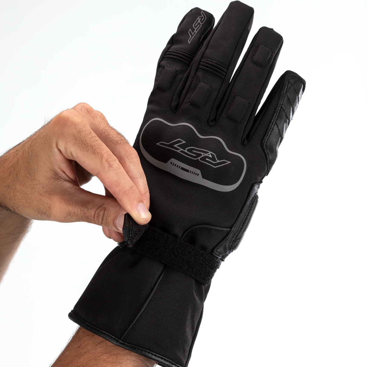 RST Axiom CE Mens Waterproof Motorcycle Gloves Black