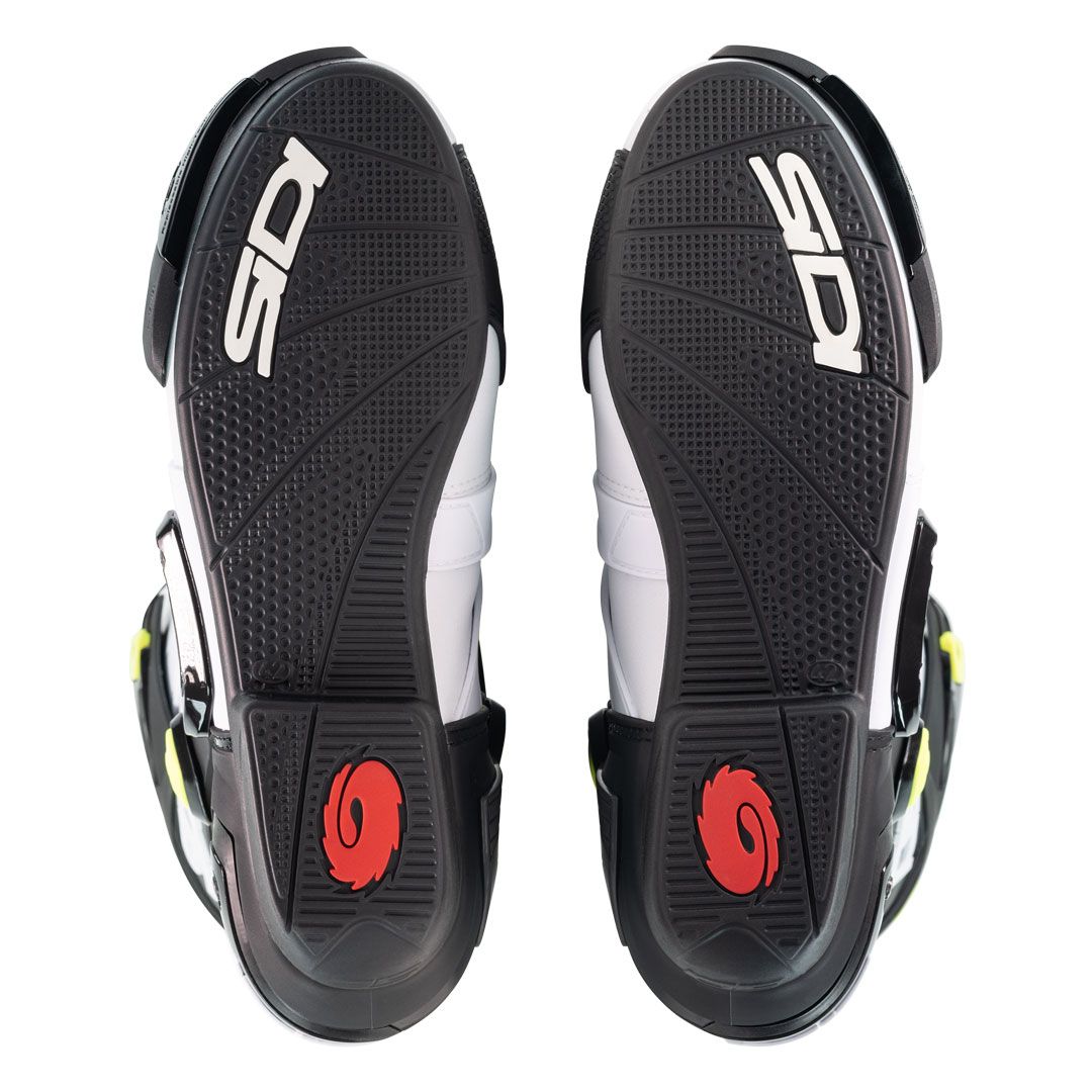 Sidi Rex CE Motorcycle Boots White Black Yellow