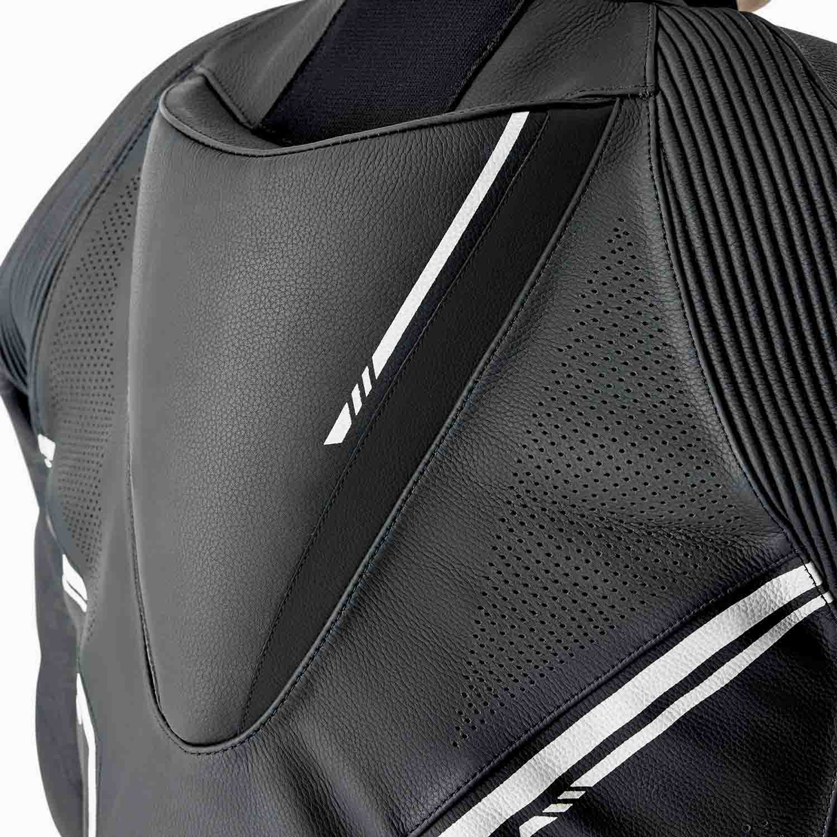 RST S1 D3O CE One Piece Motorcycle Leather Suit Black / Black / White