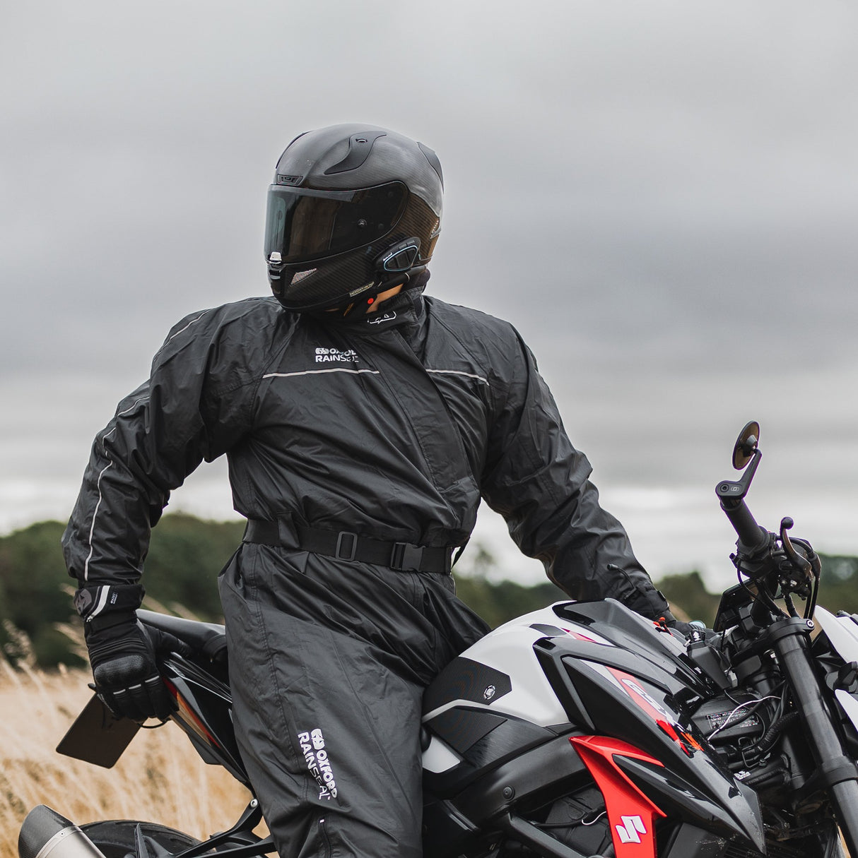 Oxford Rainseal Motorcycle Oversuit Waterproof - Black