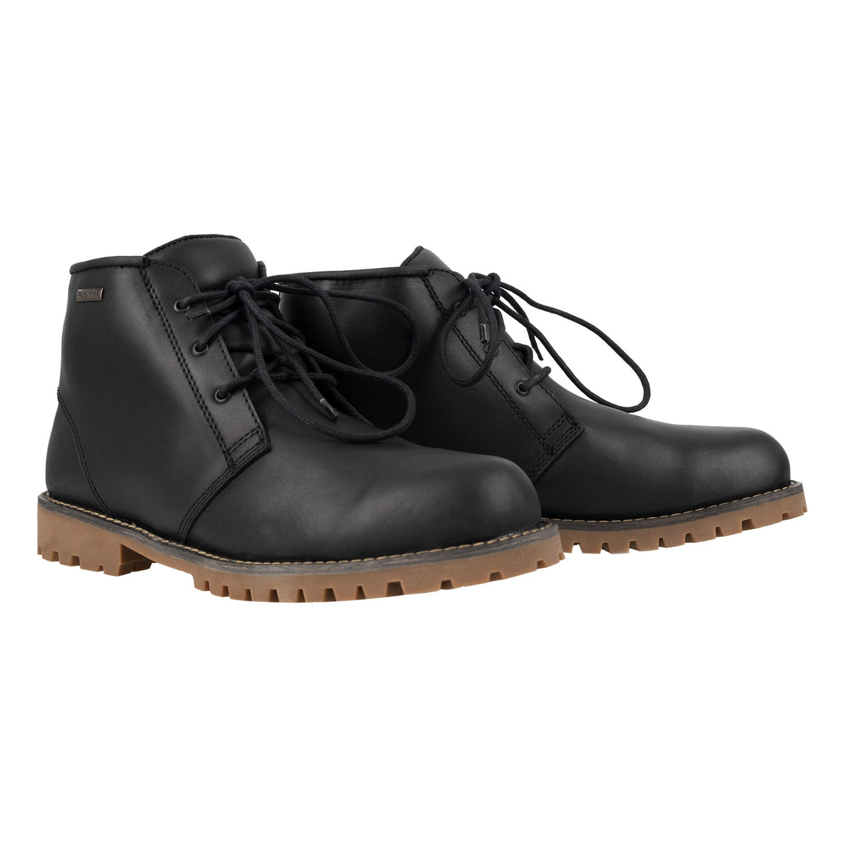 Oxford Chukka Leather Motorcycle Boots Black