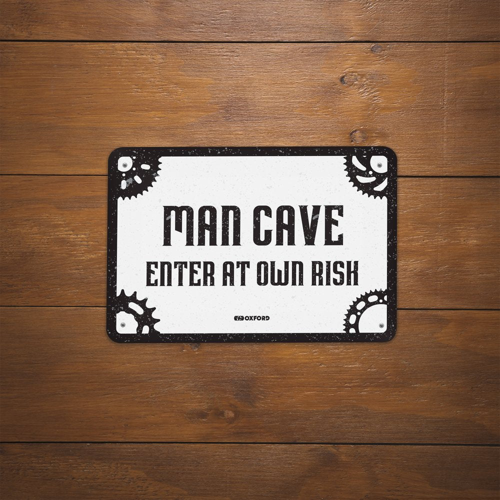 Oxford OX370 Garage Workshop Metal Sign: MAN CAVE