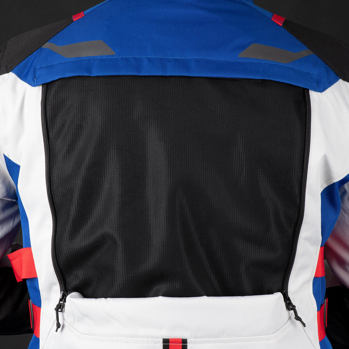 Oxford Rockland Men's Motorcycle Jacket Arctic Black Red