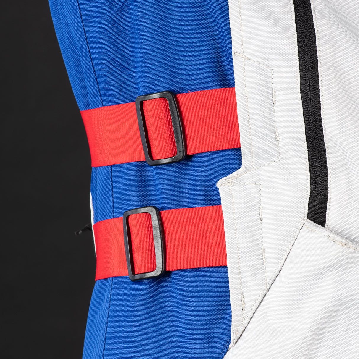 Oxford Rockland Men's Motorcycle Jacket Arctic Black Red