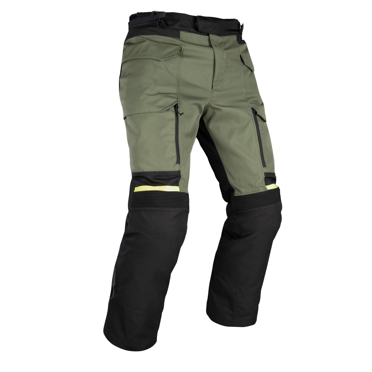 Oxford Rockland Motorcycle Pants Khaki Black Fluo